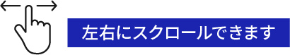左右にスクロールできます
